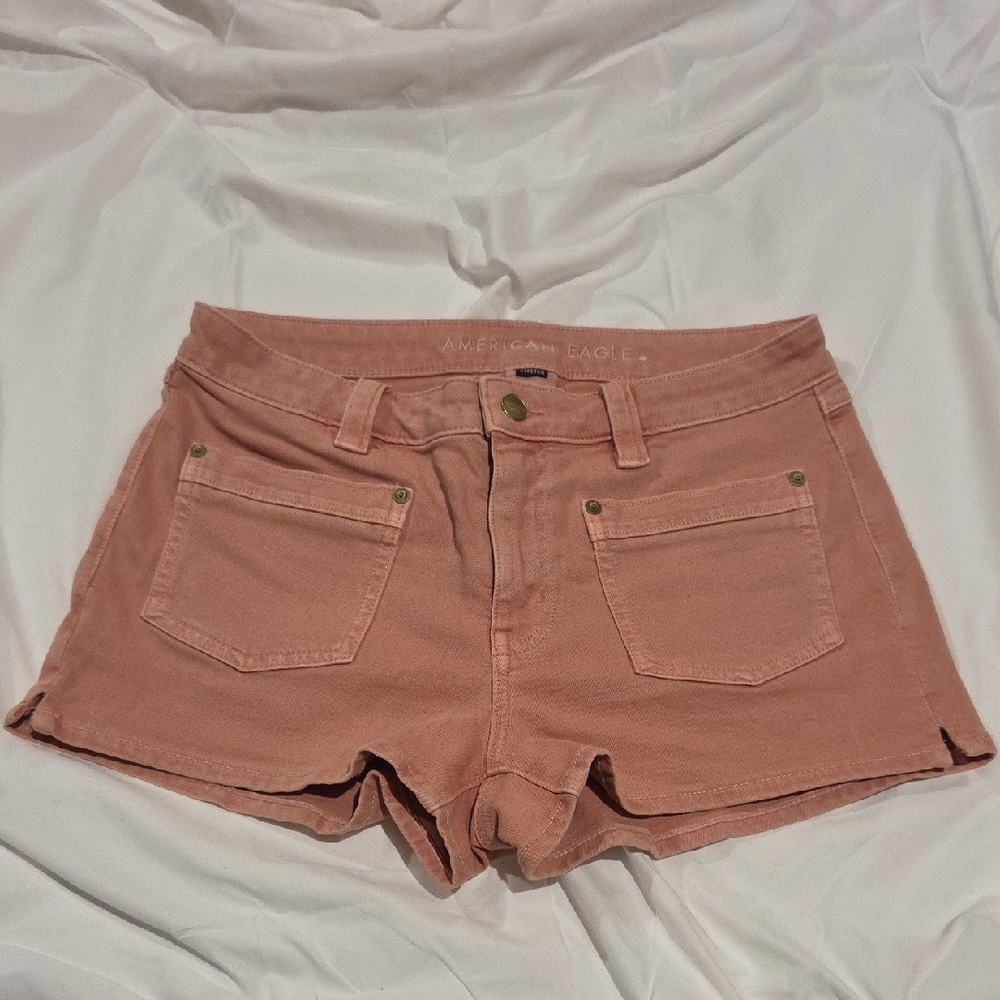American Eagle Outfitters Women's Dusty Pink Jean Shorts